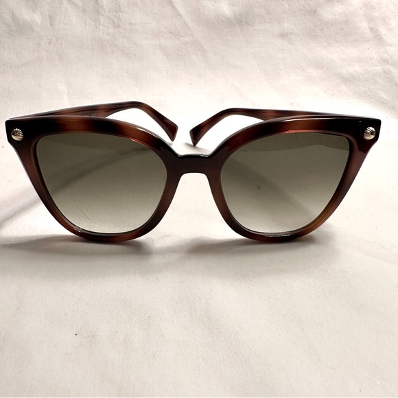 New LANVIN Butterfly Women’s Sunglasses LNV602S Tortoiseshell NWOT Made in Italy - Picture 5 of 11